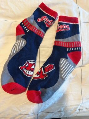 Pair of adult Cleveland Indians socks
